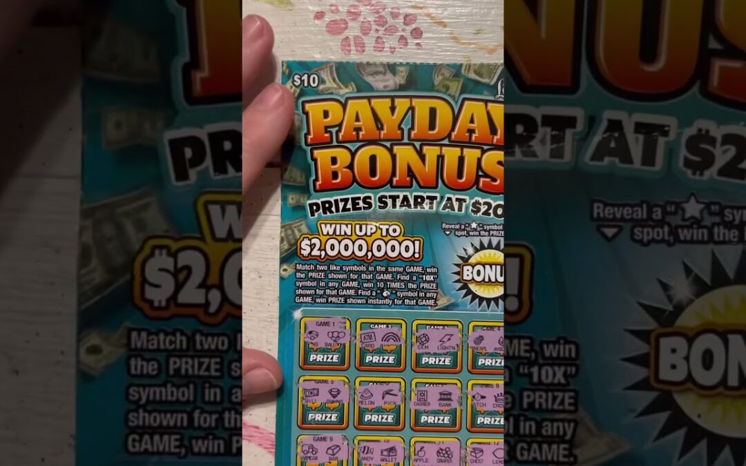 Florida lottery payday bonus scratch off ticket #lotterytickets #scratchofftickets #fun ￼