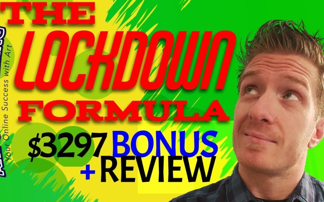 The Lockdown Formula Review 😷$3297 Bonus😷 TheLockdownFormula Review😷😷😷