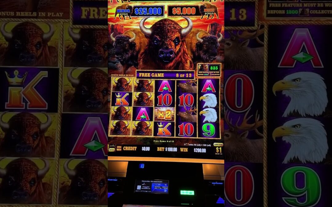I did this with $22! 🤩 #slots #casino #vegas #bonus #jackpot